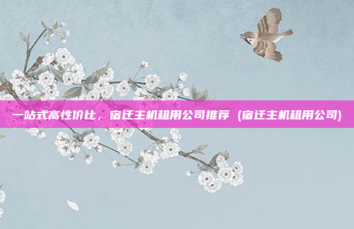 一站式高性价比，宿迁主机租用公司推荐 (宿迁主机租用公司)
