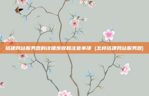 搭建网站服务器的详细步骤和注意事项 (怎样搭建网站服务器)