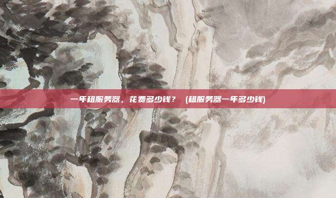 一年租服务器，花费多少钱？ (租服务器一年多少钱)