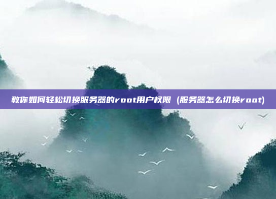 教你如何轻松切换服务器的root用户权限 (服务器怎么切换root)