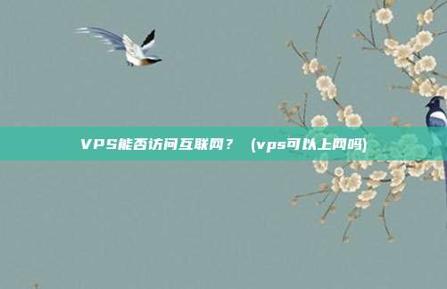VPS能否访问互联网? (vps可以上网吗)