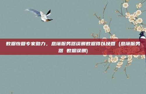 数据恢复专家助力，息壤服务器误删数据得以挽回 (息壤服务器 数据误删)