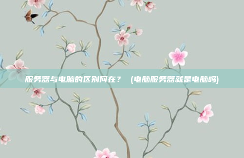 服务器与电脑的区别何在? (电脑服务器就是电脑吗)