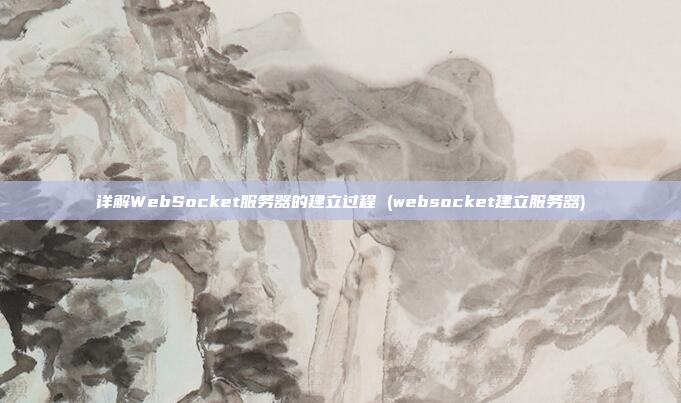 详解WebSocket服务器的建立过程 (websocket建立服务器)