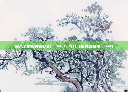 深入了解服务器技术:.NET 简介 (服务器技术 .net)