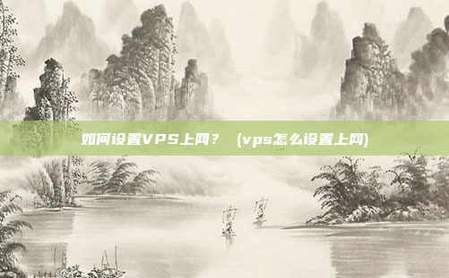 如何设置VPS上网? (vps怎么设置上网)