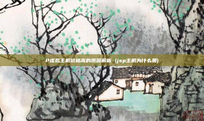 P虚拟主机价格高的原因解析 (jsp主机为什么贵)
