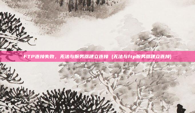 FTP连接失败，无法与服务器建立连接 (无法与ftp服务器建立连接)