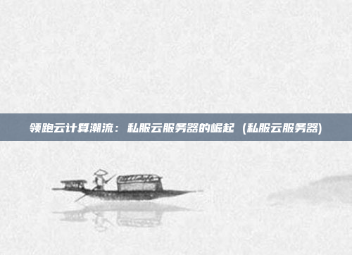 领跑云计算潮流:私服云服务器的崛起 (私服云服务器)