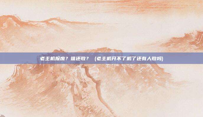 老主机报废?谁还收? (老主机开不了机了还有人收吗)