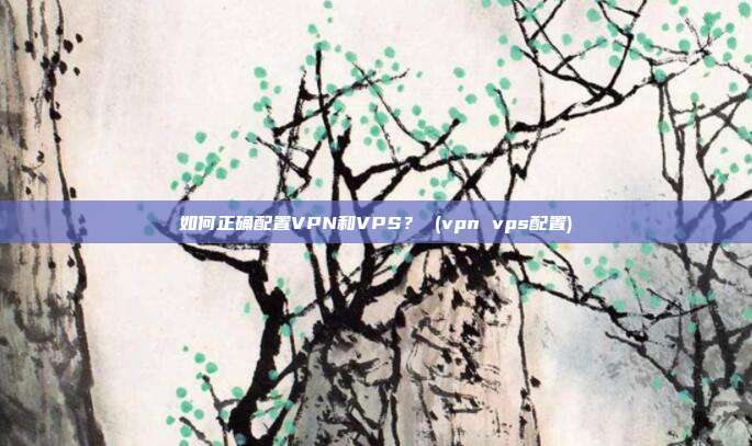 如何正确配置VPN和VPS? (vpn vps配置)