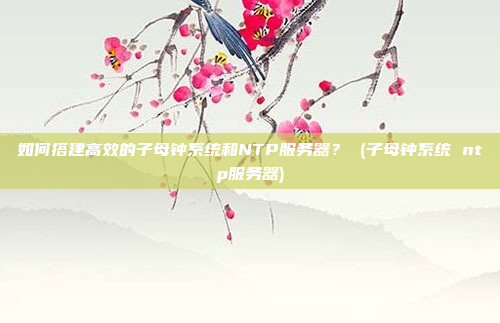 如何搭建高效的子母钟系统和NTP服务器? (子母钟系统 ntp服务器)