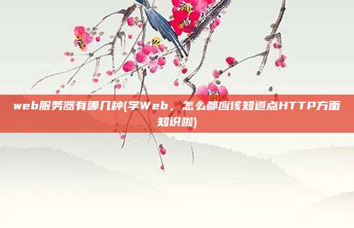 web服务器有哪几种(学Web，怎么都应该知道点HTTP方面知识啦)